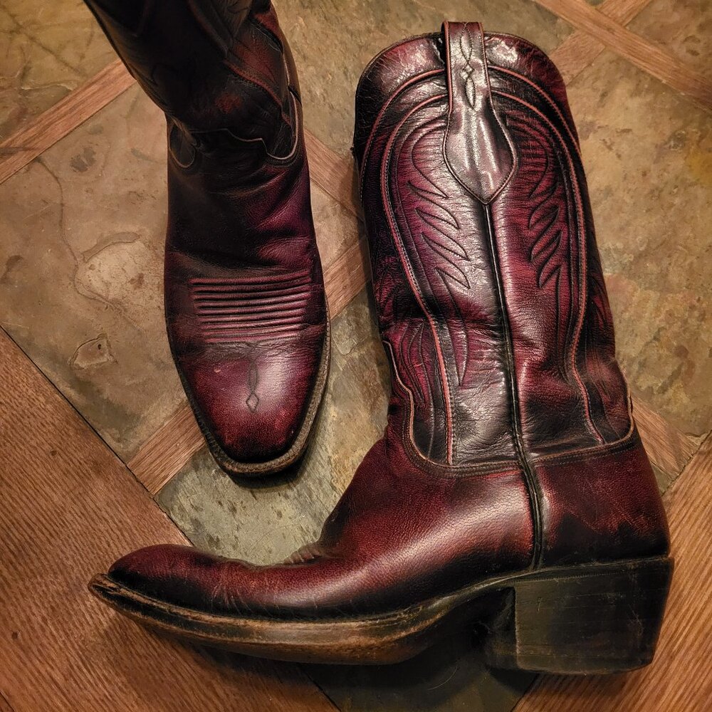 Vintage Oxblood Lucchese - San Antonio W Sz 8.5 (M 7D)